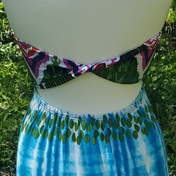 Boho tie diy print maxi dress - Picture 2 of 3